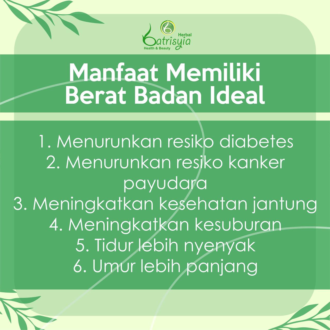 manfaat Berat badan ideal untuk kesehatan