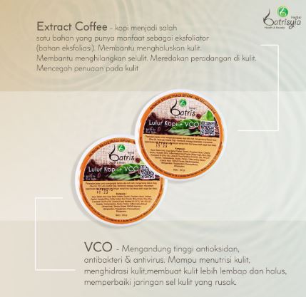 lulur yang mengandung kopi dan manfaatnya 
