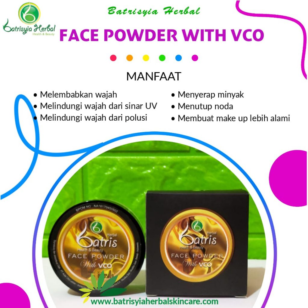 batrisyia herbal face powder with vco