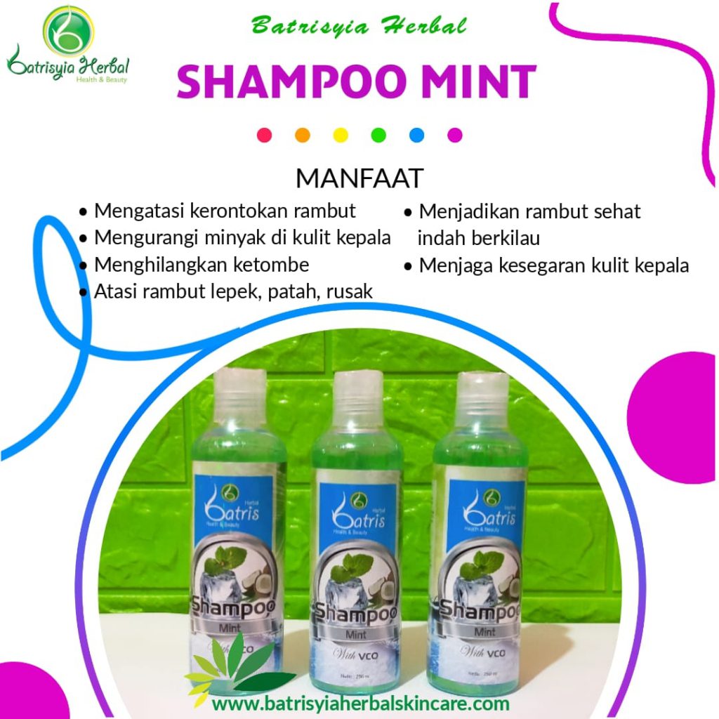 shampoo mint batrisyia herbal skincare