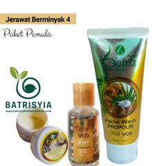 JERAWAT BERMINYAK 4 PAKET PEMULA BATRISYIA HERBAL SKINCARE
